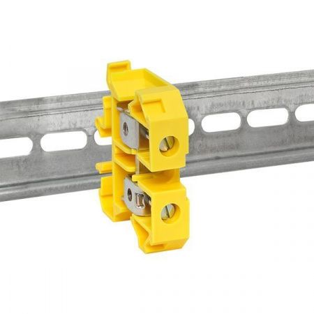 Клемма проходная винтовая JXB 10 мм2 желтая EKF