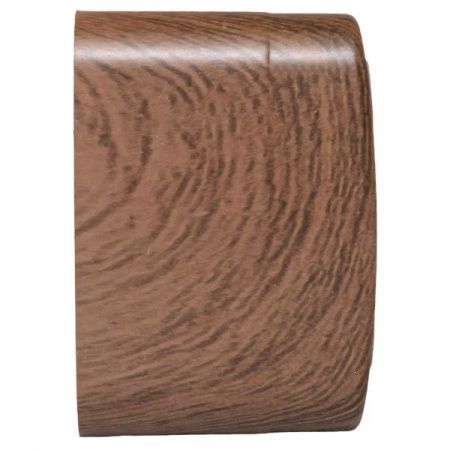 Розетка 1-местная ОП Минск 16А с заземлением тёмное дерево EKF