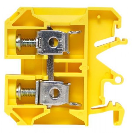 Клемма проходная винтовая JXB 10 мм2 желтая EKF