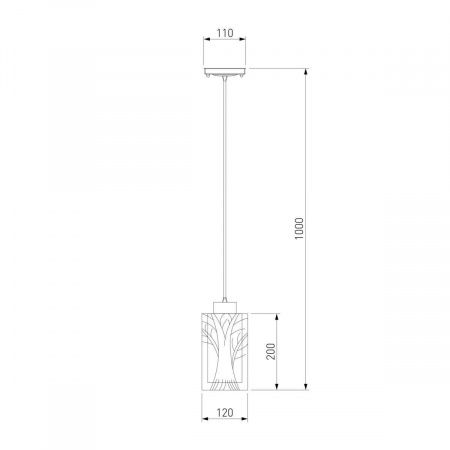 Подвесной светильник Eurosvet 50001/1 хром