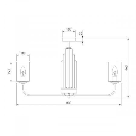 Потолочная люстра Eurosvet Defi 60138/8 перламутровое золото