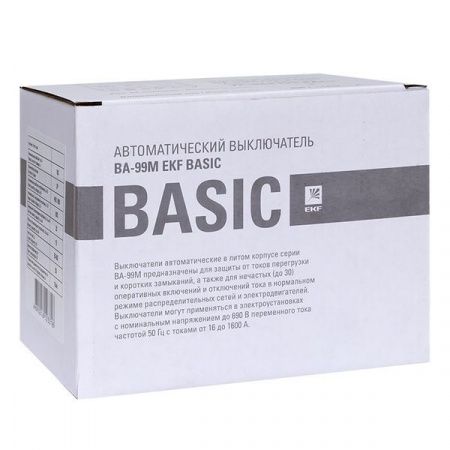 Автоматический выключатель ВА-99МL 250/160А 3P 20кА EKF Basic