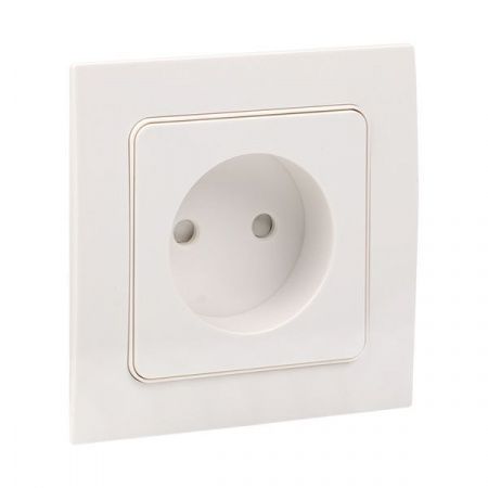 Стокгольм Механизм Розетки 1-местной б/з 10 А автоматические клеммы белый с защ. штор. EKF PROxima