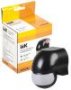Датчик движения ДД-010 1100Вт 180град 10м IP44 черный IEK