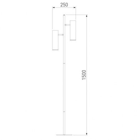 Торшер Eurosvet Barre 01087/2 черный